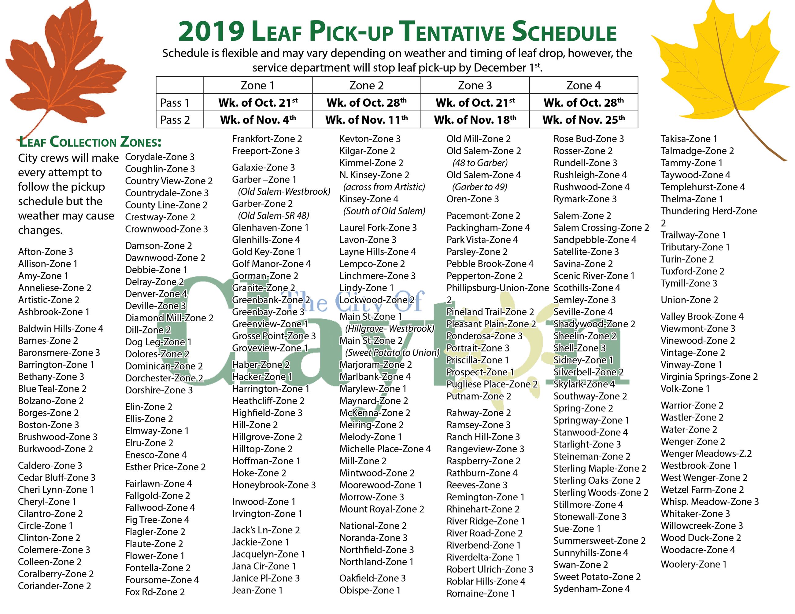 Leaf Pickup FLyer 20192